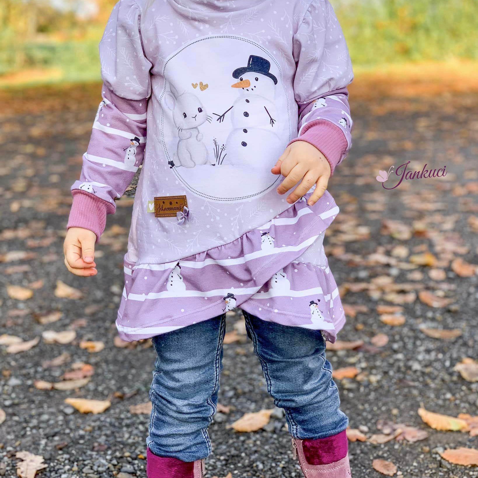 Schnittmuster Aya Pullover Kleid Gr. 80 bis 152 - Sewando