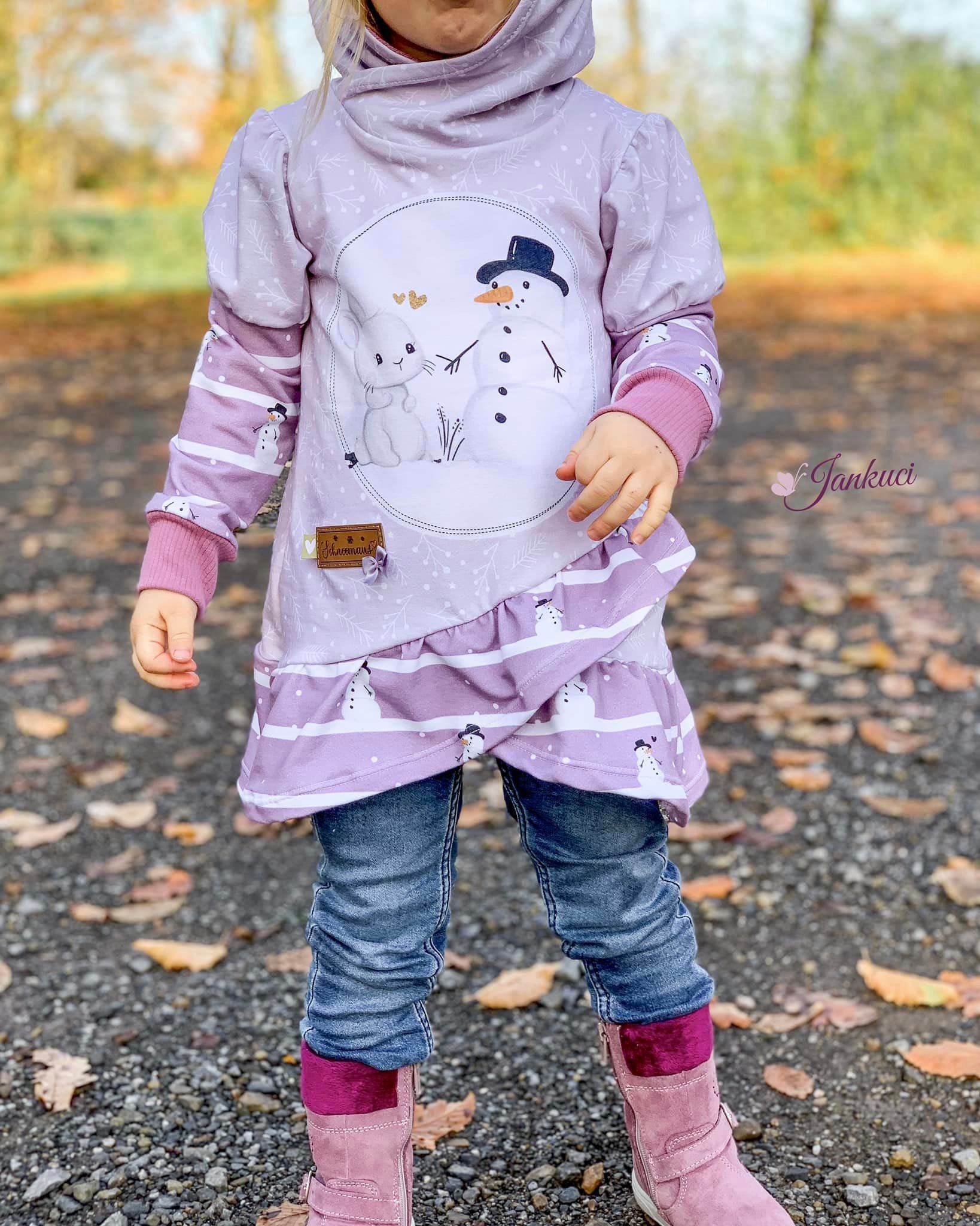 Schnittmuster Aya Pullover Kleid Gr. 80 bis 152 - Sewando