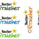 Stickdatei Anhänger - Set "Beste/r Erzieher/in" & "Lieblingserzieher/in"