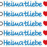 Stickdatei - Anhänger "Heimatliebe" mit Herz