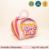 Bunte Geschenkbox 1. Schultag - Printable (Schere oder Plotter) - Sewando