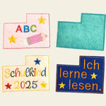 Stickdatei Lesehilfe Einschulung Set 2523 - Sewando
