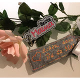 Stickdatei - Anhänger-Set "Beste Mama & Bester Papa"
