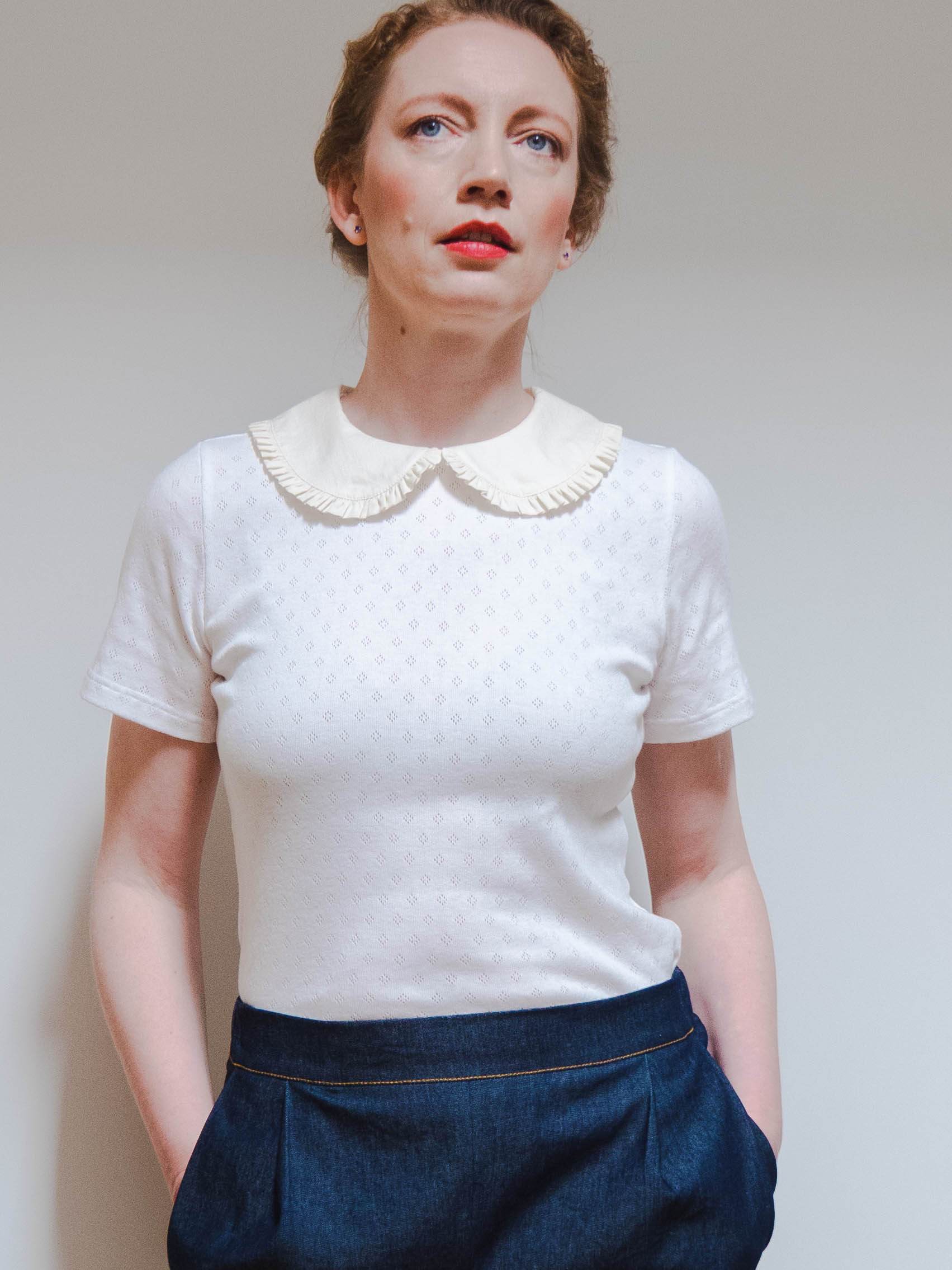 Svea Top 34 - 52 add-on sewing pattern and instructions - Sewando