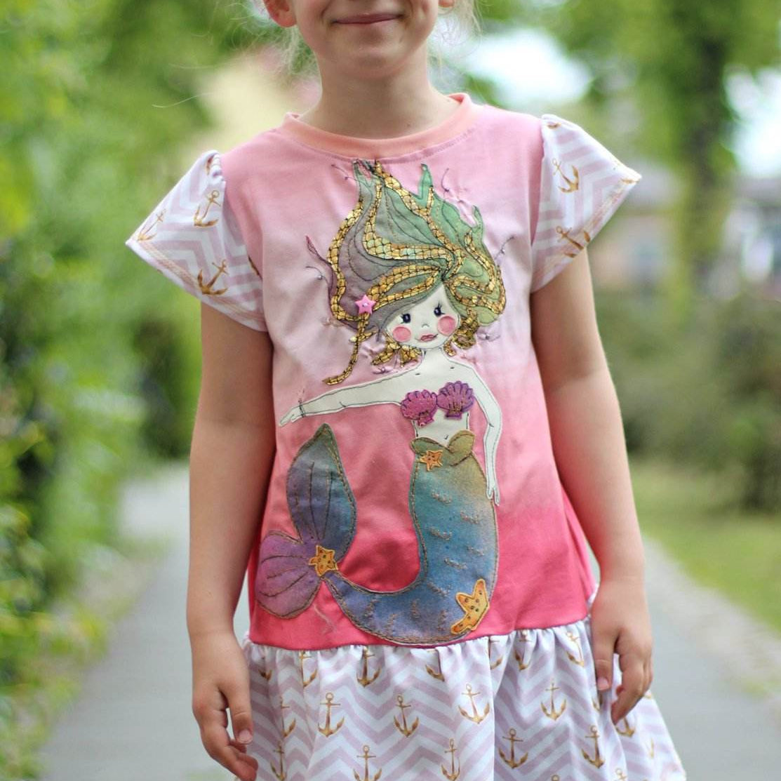 Applikationsvorlage Sweet Mermaid - Sewando