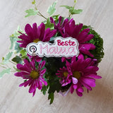 Stickdatei - Anhänger-Set "Beste Mama & Bester Papa"