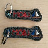 Stickdatei - Anhänger "MOIN"
