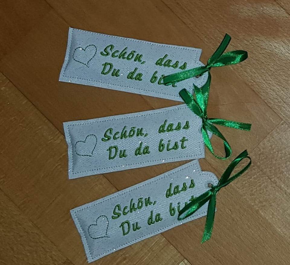 Stickdatei DANKE Verpackung mit Spruch - Sewando