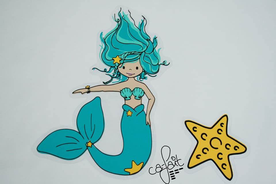 Plotterdatei Sweet Mermaid - Sewando