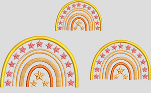 Stickdatei Regenbogen mit Sternen Set 606/2 - Sewando