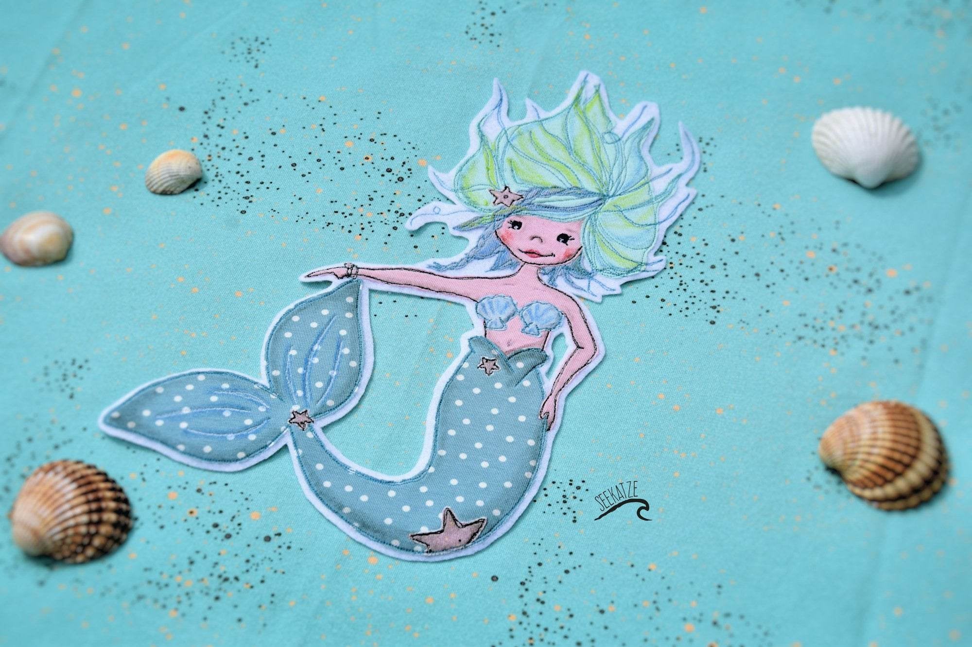 Applikationsvorlage Sweet Mermaid - Sewando