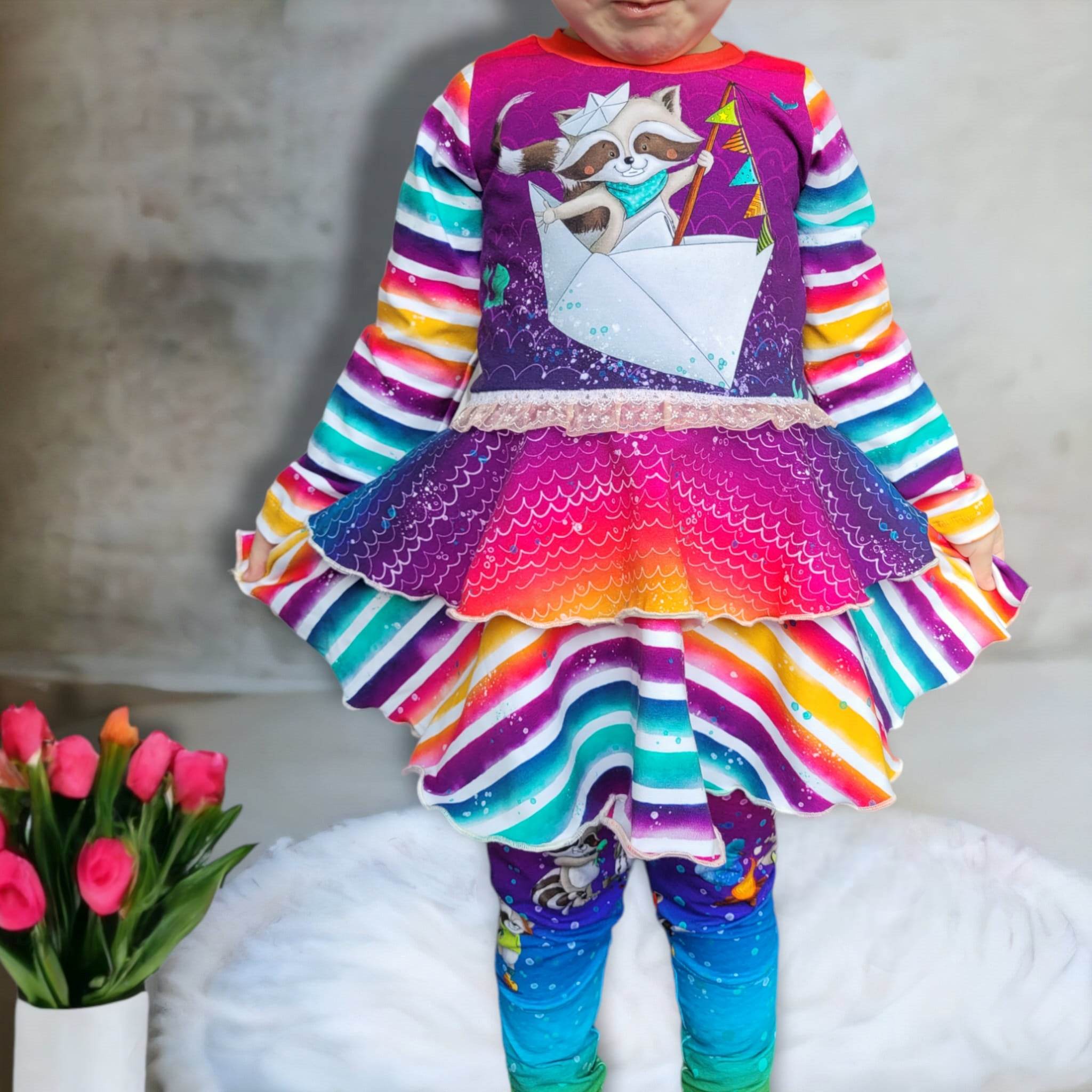 Schnittmuster Kleid AppleJuicy Gr. 80 bis 152 - Sewando
