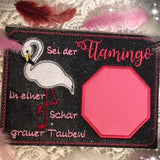 Stickdatei-Set "Fransen-Flamingo" (15 Dateien)