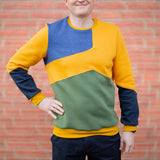 Nähanleitung und Schnittmuster Sweater Hoodie Pullover Skylar für Herren 42-60