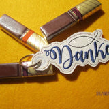 Stickdatei - Anhänger DANKE Fisch / ICHTYS - Sewando
