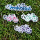 Stickdatei Schlüsselanhänger - Fahrrad & Drahtesel - Sewando
