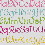 Stickdatei ABC ca. 2,5cm Buchstaben Schrift Set 617 In Love 4 - Sewando