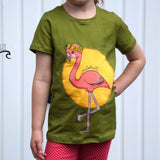 Applikationsvorlage Frieda und Fred Flamingo - Sewando