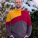 Nähanleitung und Schnittmuster Sweater Hoodie Pullover Skylar für Herren 42-60