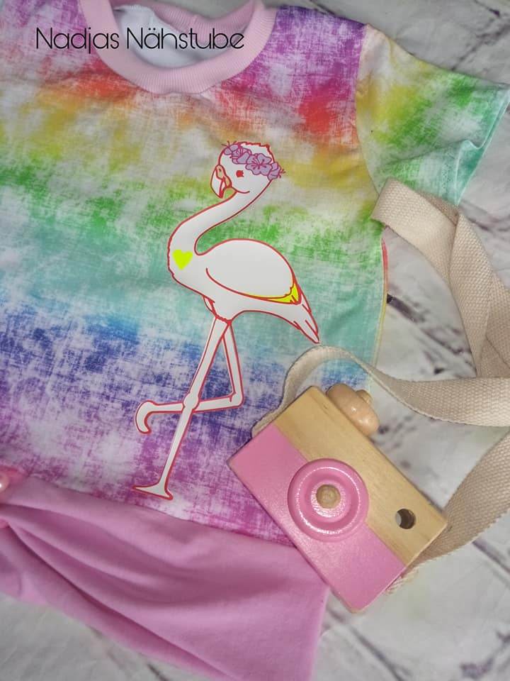 Plotterdatei Frieda und Fred Flamingo - Sewando