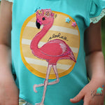 Applikationsvorlage Frieda und Fred Flamingo - Sewando