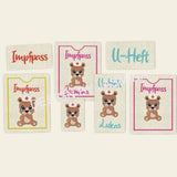 Stickdatei Teddy U-Heft Impfpass In the Hoop 625/T1 - Sewando