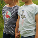 Applikationsvorlage Frieda und Fred Flamingo - Sewando