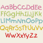 Stickdatei Kinder ABC Buchstaben Zahlen Set 626 - Sewando