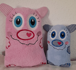 Stickdatei Kuscheltier Monster Schnobbel Set 640 - Sewando