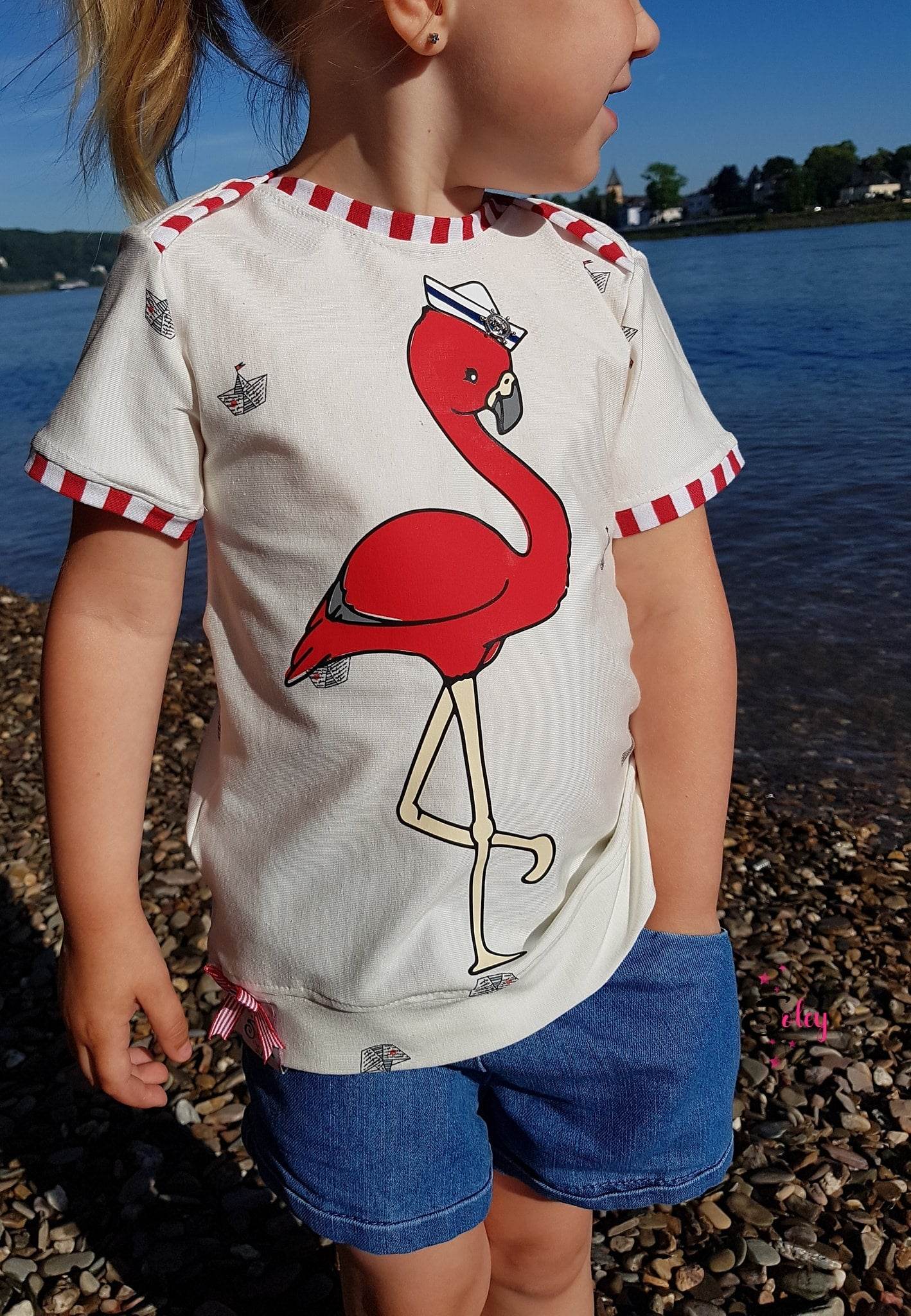 Plotterdatei Frieda und Fred Flamingo - Sewando