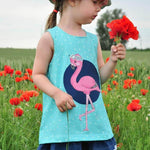 Applikationsvorlage Frieda und Fred Flamingo - Sewando