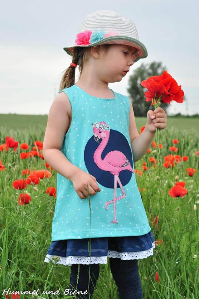 Applikationsvorlage Frieda und Fred Flamingo - Sewando