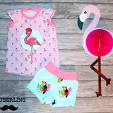 Plotterdatei Frieda und Fred Flamingo - Sewando