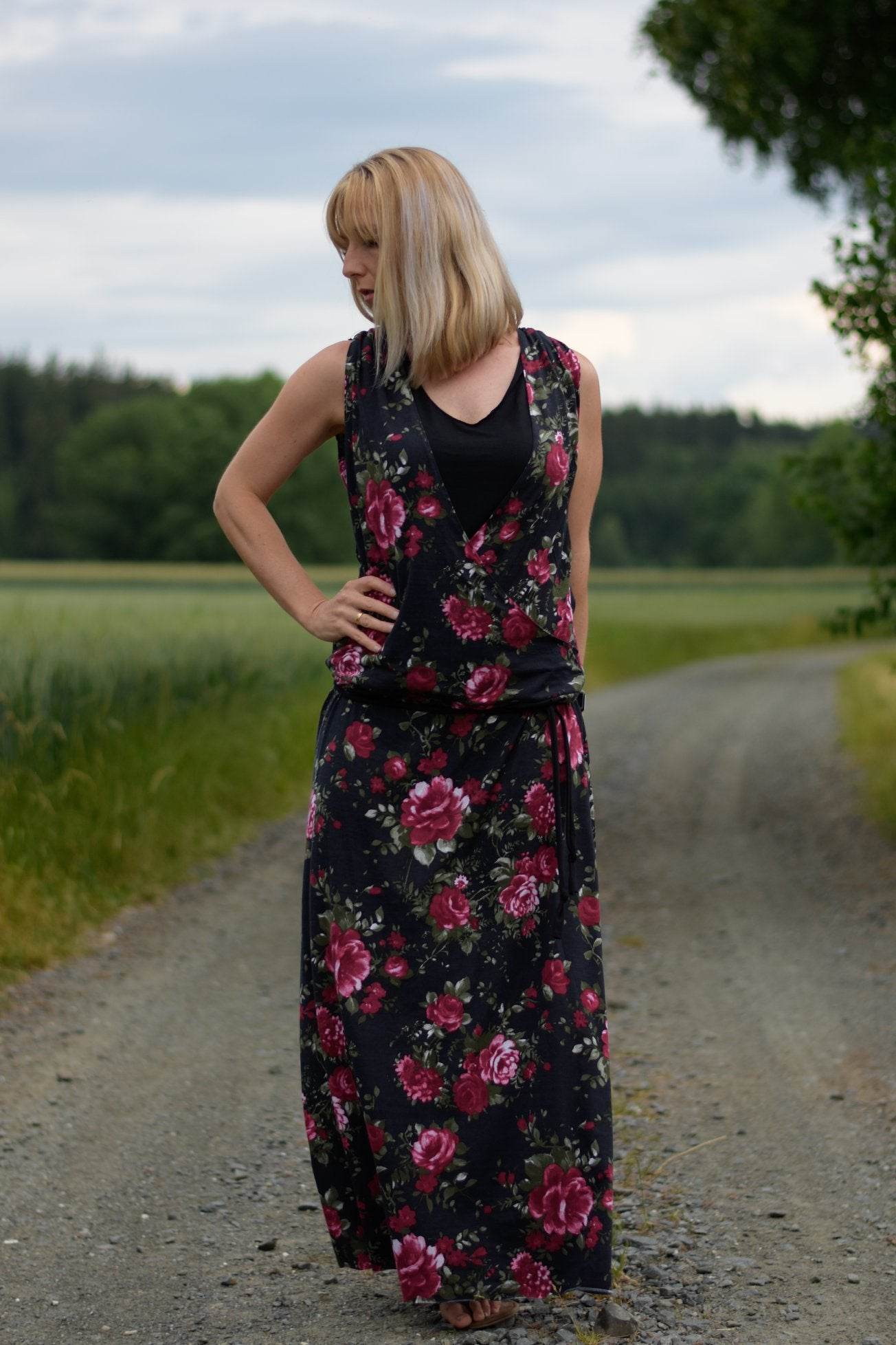ANNA Schnittmuster und Nähanleitung für Jerseykleid Gr. 34-46 - Sewando