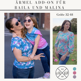 Schnittmuster Ärmel Add-on für Baila & Malina für Damen Gr. 32–48