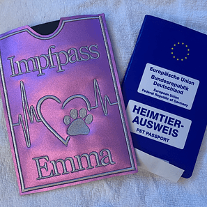 Stickdatei Impfpass Heimtierausweis Set 650 - Sewando