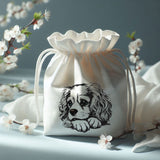Stickdatei Cavalier King Charles Cavalier Spaniel "Lotte" - realistisch - FÜR HELLE STOFFE