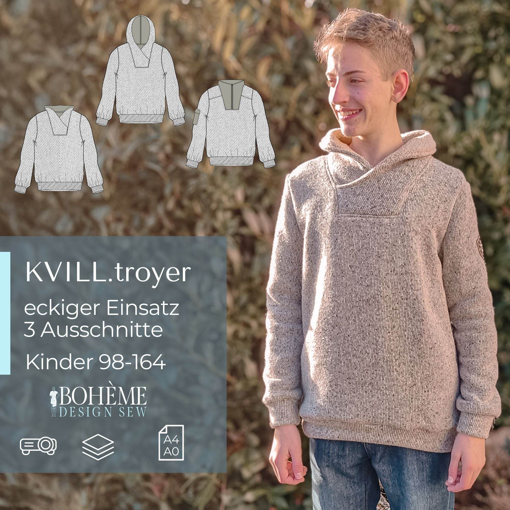 KVILL.troyer | Kinder | 98-164 | Schnitt : - Sewando