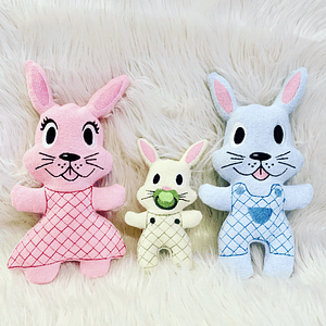 Stickdatei Familie Hase In the Hoop Set 666 - Sewando