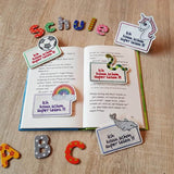 Stickdatei - Lesehilfe - Lineale mit versch. Motiven (Schulanfang, Grundschule, Einschulung) - Sewando