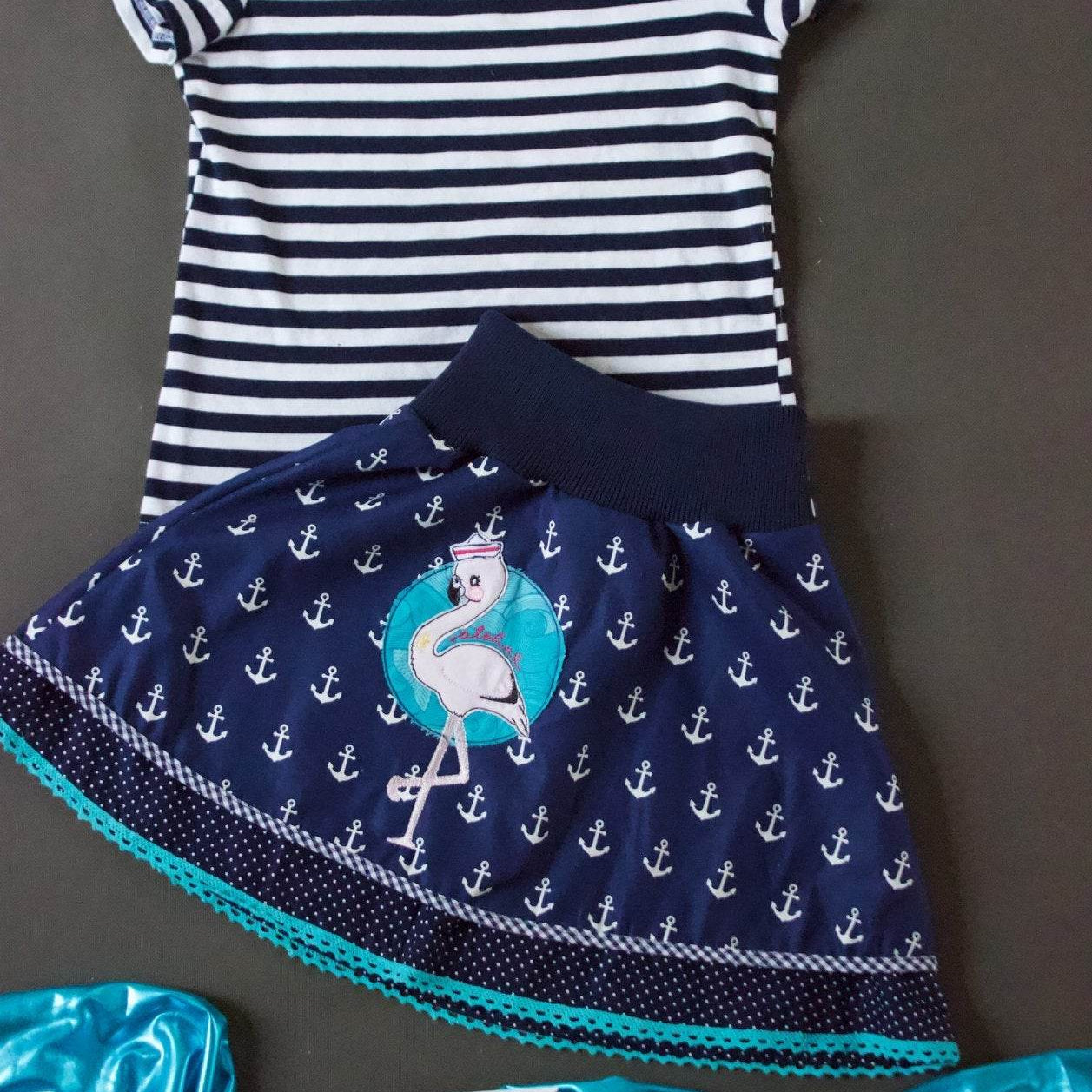 Stickdatei Frieda und Fred Flamingo - Kombipaket - Sewando