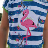 Stickdatei Frieda und Fred Flamingo - Rahmen 16x26 - Sewando