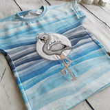 Stickdatei Frieda und Fred Flamingo - Rahmen 13x18 - Sewando