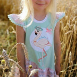 Stickdatei Frieda und Fred Flamingo - Rahmen 16x26 - Sewando