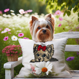 Stickdatei Applikation Yorkshire Terrier "Elsa" - realistisch - FÜR HELLE & DUNKLE STOFFE