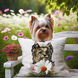 Stickdatei Applikation Yorkshire Terrier "Valeria" - realistisch - FÜR HELLE & DUNKLE STOFFE
