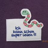 Stickdatei - Lesehilfe - Lineale mit versch. Motiven (Schulanfang, Grundschule, Einschulung) - Sewando