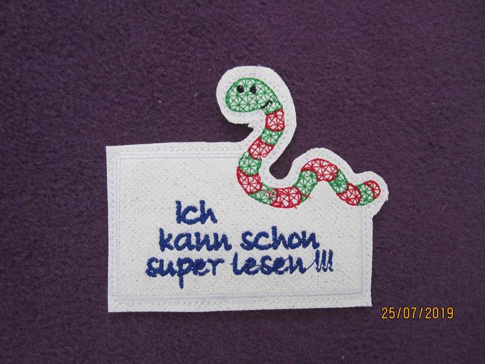 Stickdatei - Lesehilfe - Lineale mit versch. Motiven (Schulanfang, Grundschule, Einschulung) - Sewando