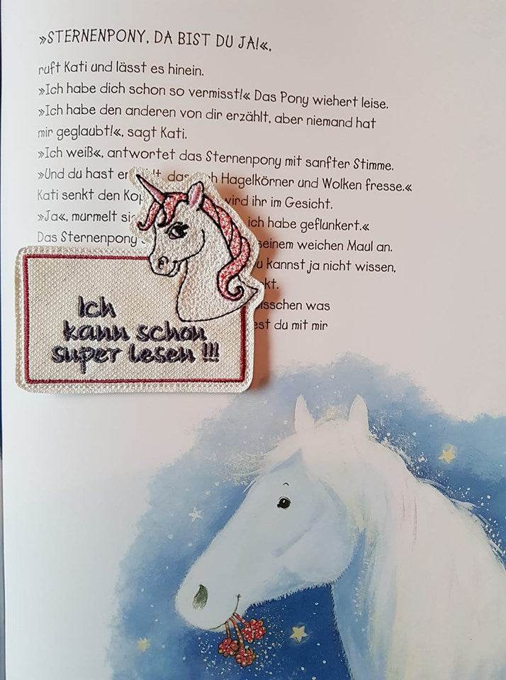 Stickdatei - Lesehilfe - Lineale mit versch. Motiven (Schulanfang, Grundschule, Einschulung) - Sewando