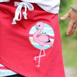 Stickdatei Frieda und Fred Flamingo - Rahmen 13x18 - Sewando